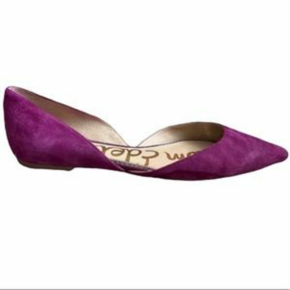 Sam Edelman Shoes - SAM EDELMAN Pointed Toe Flats In Fuscia Pink Suede Sz 10